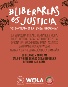 Lee más sobre el artículo Invitación: #LiberarlasEsJusticia El contexto es la única diferencia