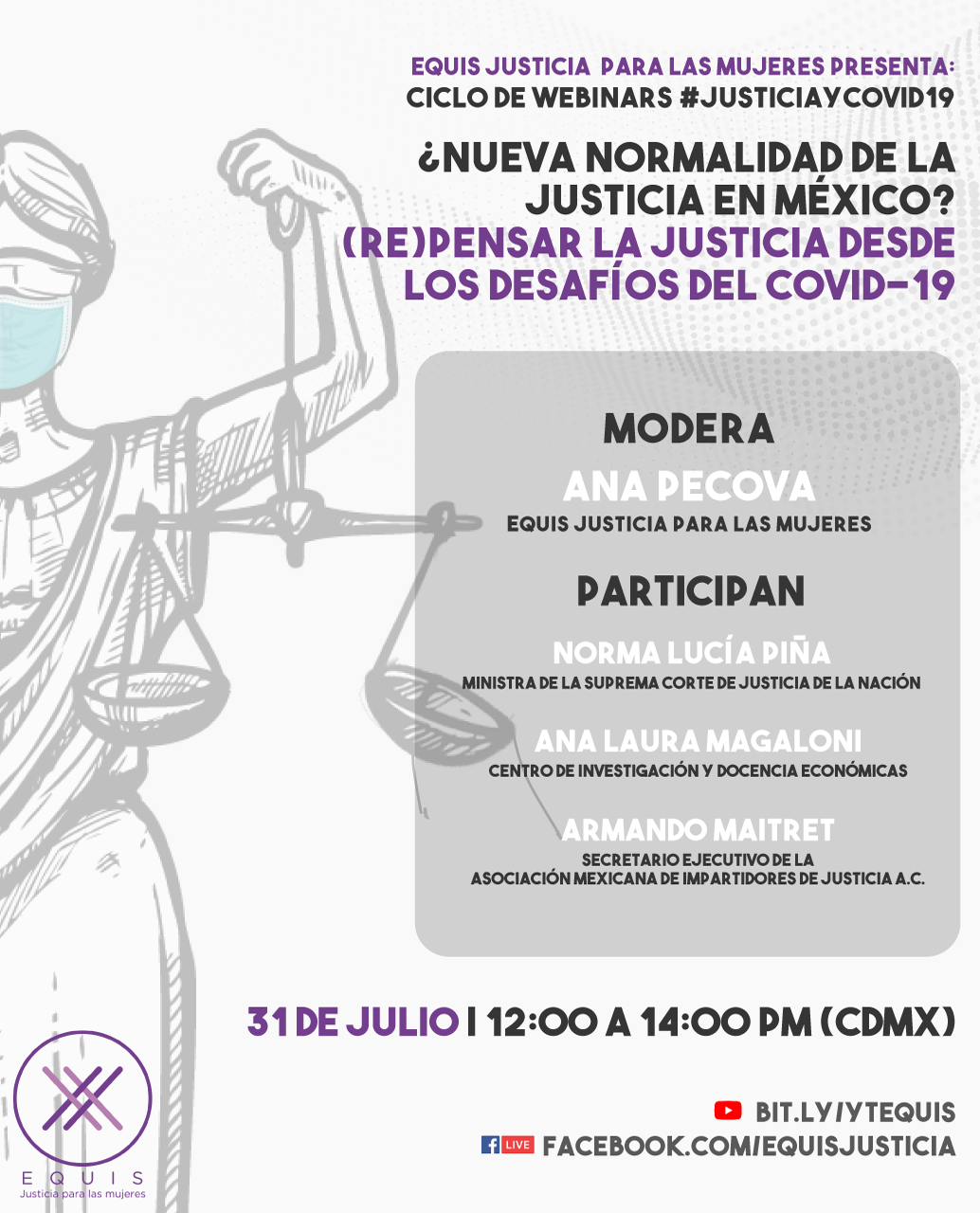 Lee más sobre el artículo Webinar: ¿Nueva normalidad de la justicia en México?