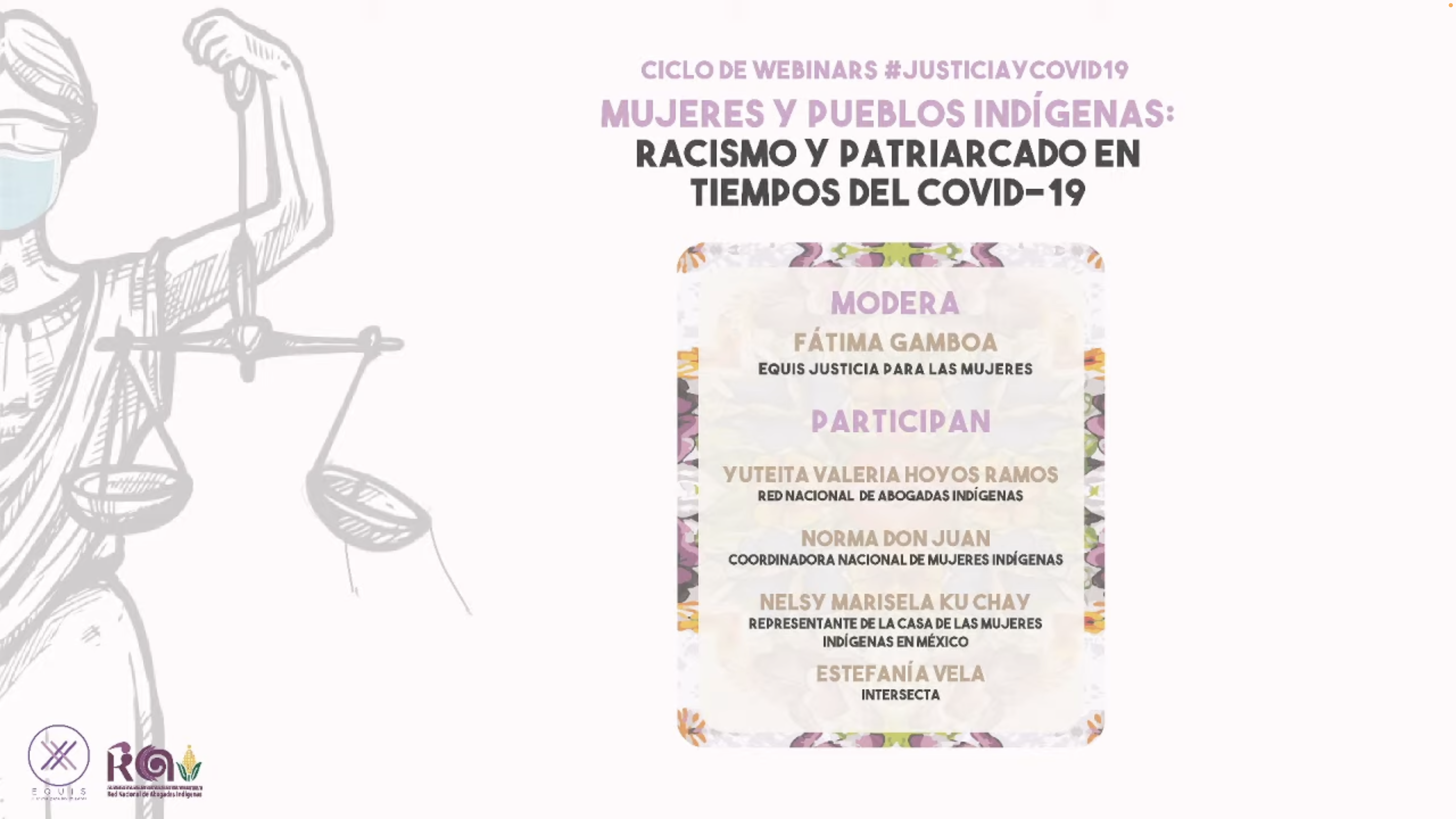 Webinar: Mujeres y pueblos indígenas: Racismo y patriarcado en tiempos del COVID-19