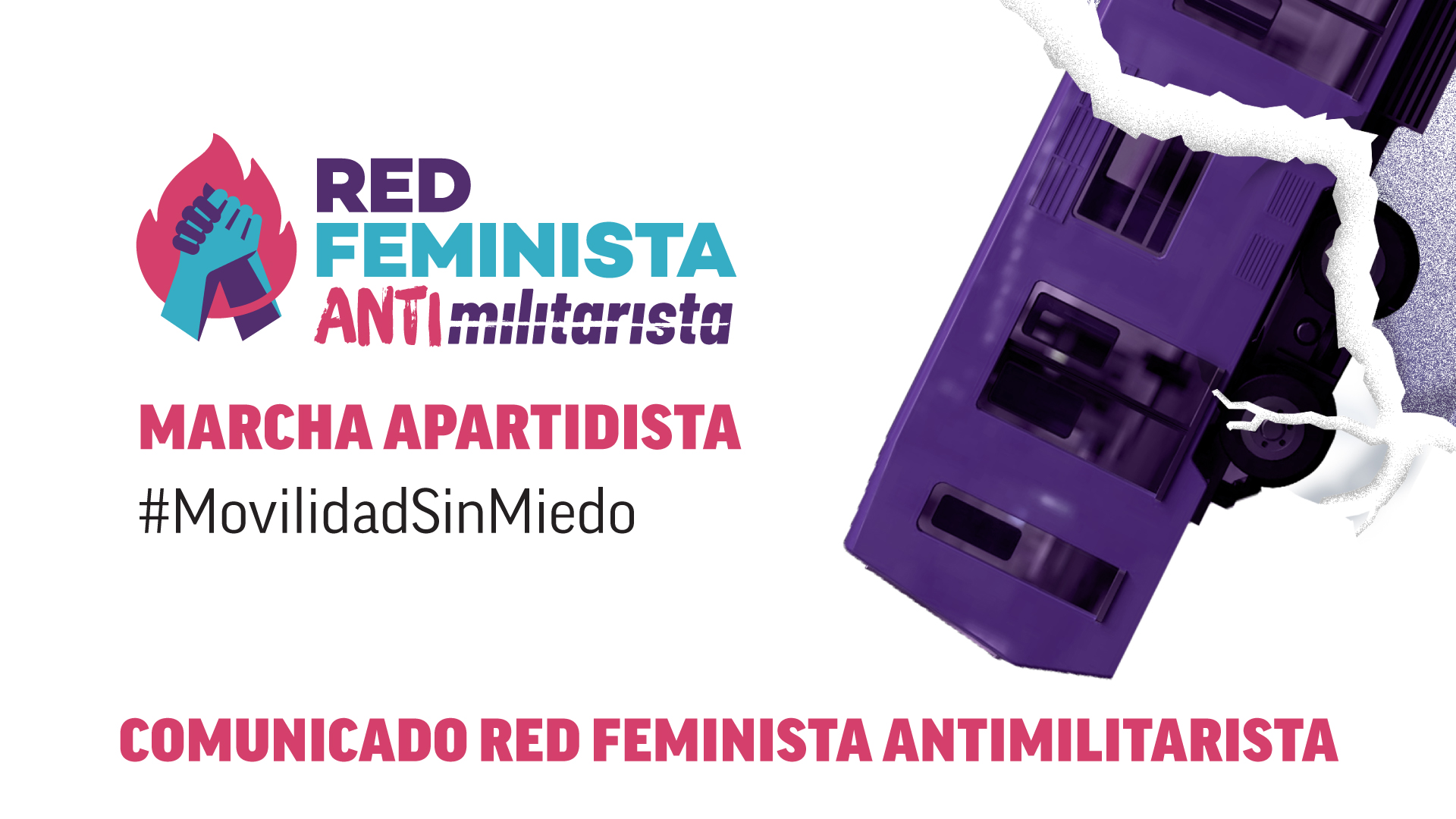 Lee más sobre el artículo Comunicado Red Feminista Antimilitarista #MovilidadSinRiesgo
