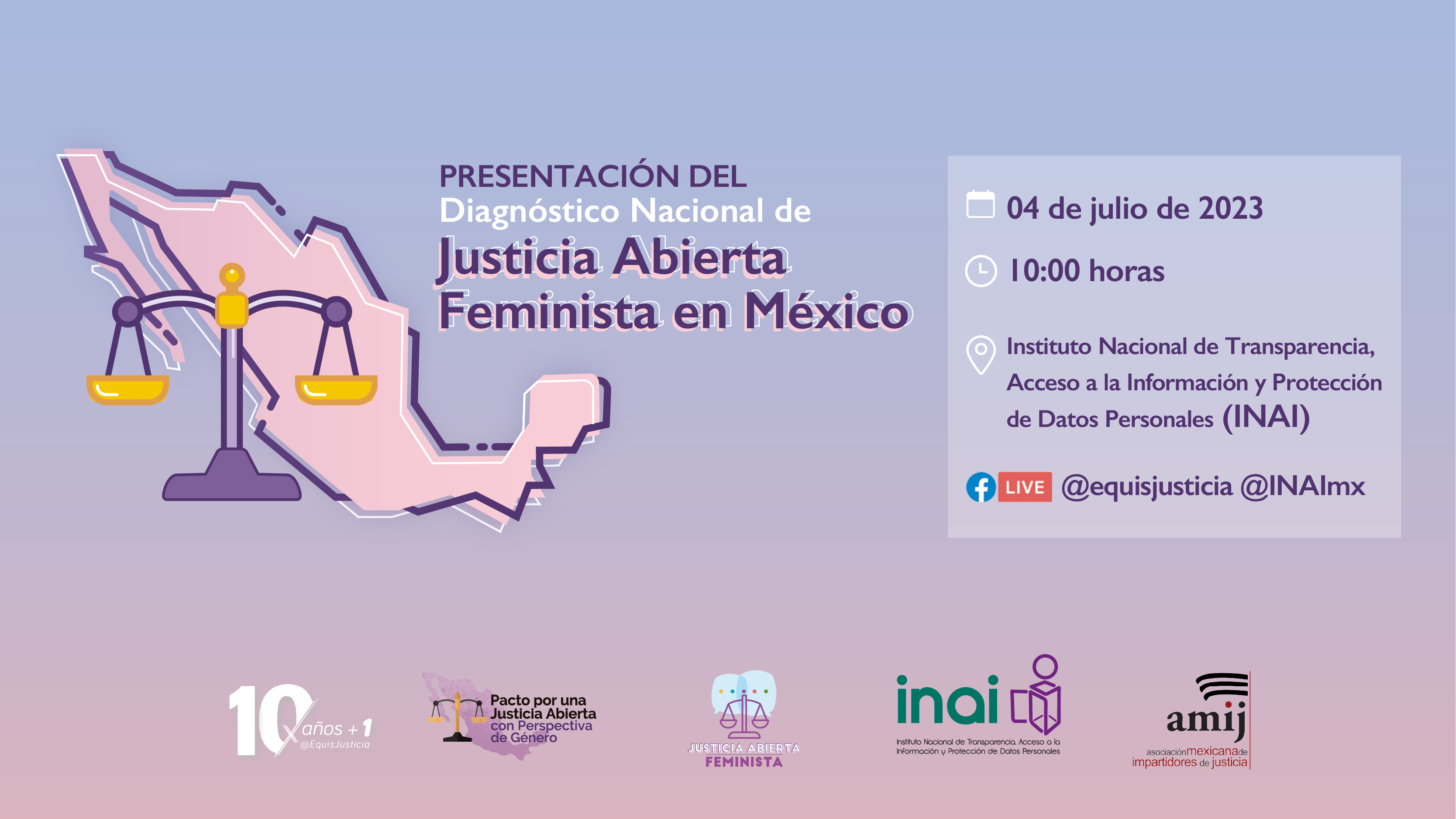 Lee más sobre el artículo ¡Asiste a la presentación del primer #DiagnósticoNacional de #JusticiaAbiertaFeminista!